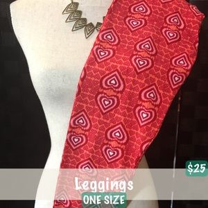 OS Valentine's Day Leggings