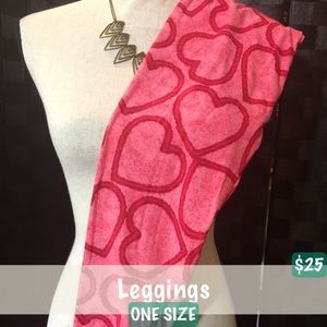 OS Valentine's Day Leggings