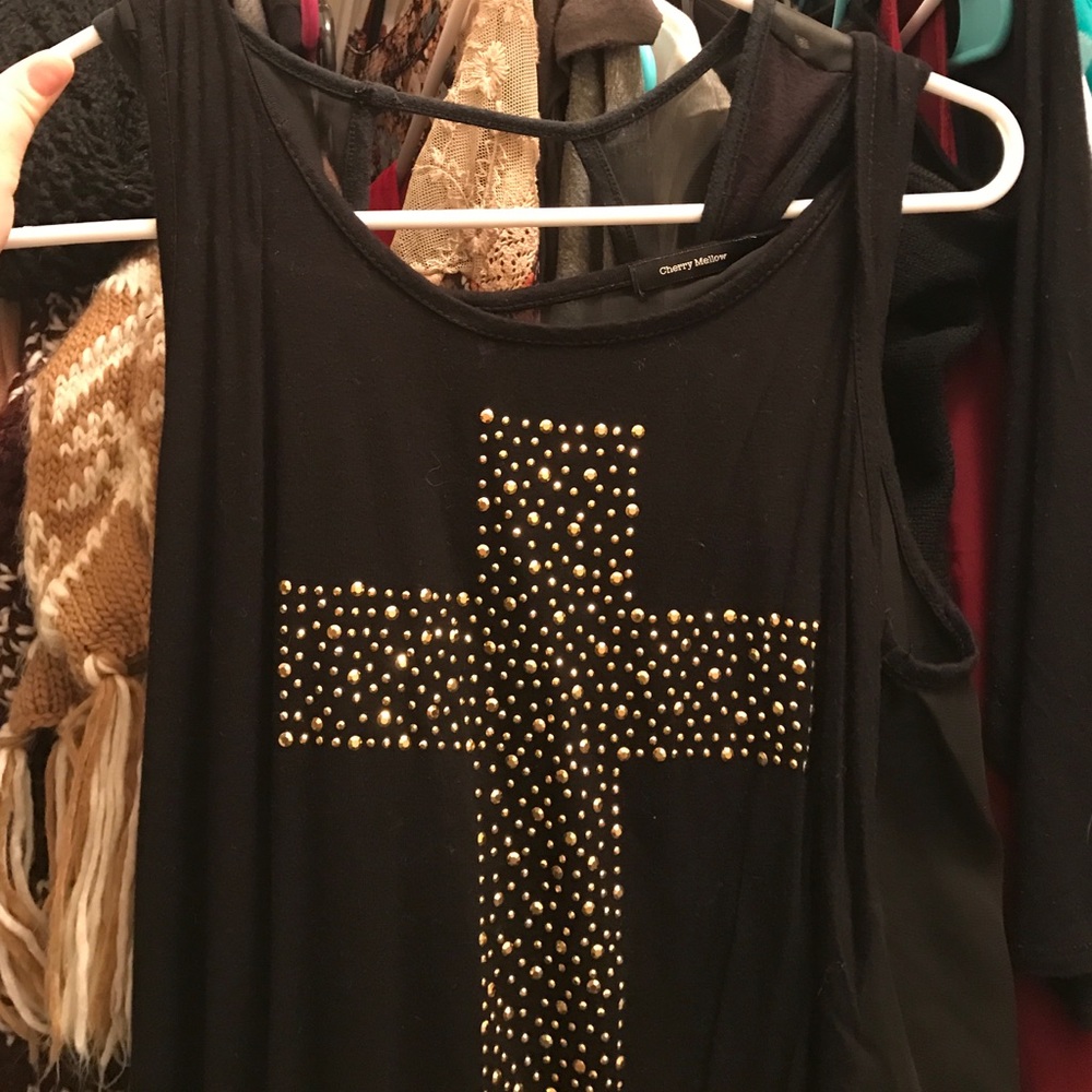 Black tank top