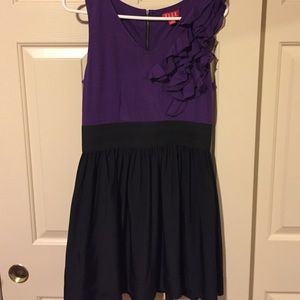 Purple & Black Dress