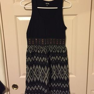 Cute Black Patterned Dress