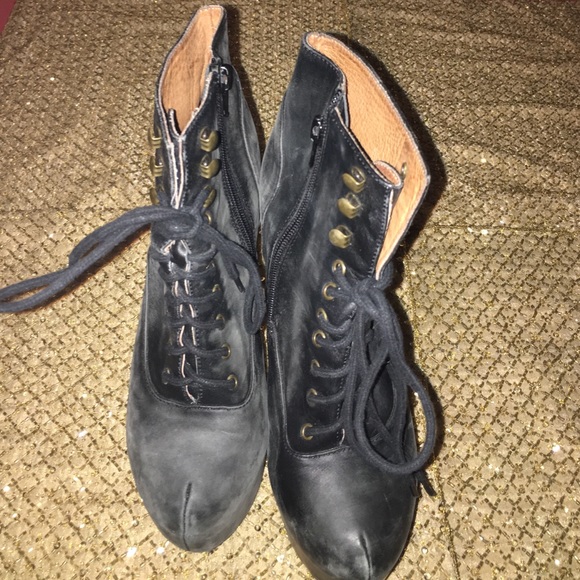 Price Drop! "Lita Wedge" (Moto Bootie) - Picture 2 of 4