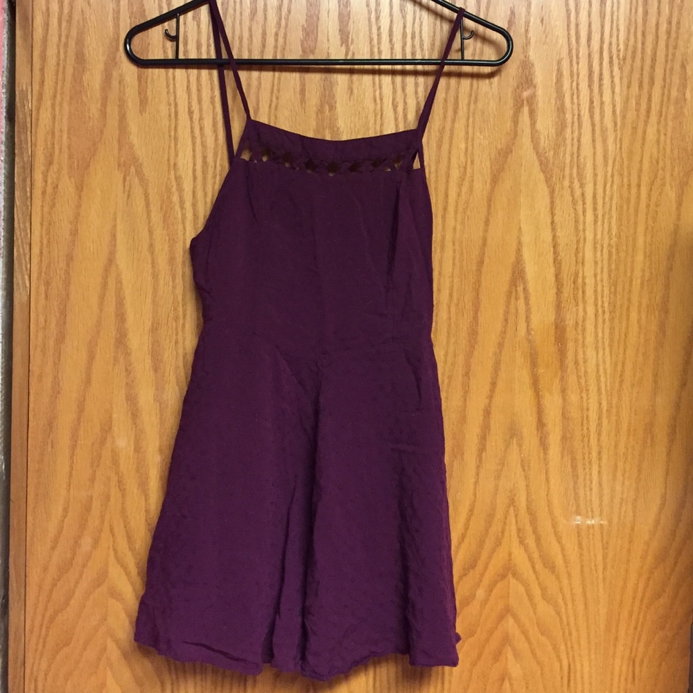 Adorable maroon romper