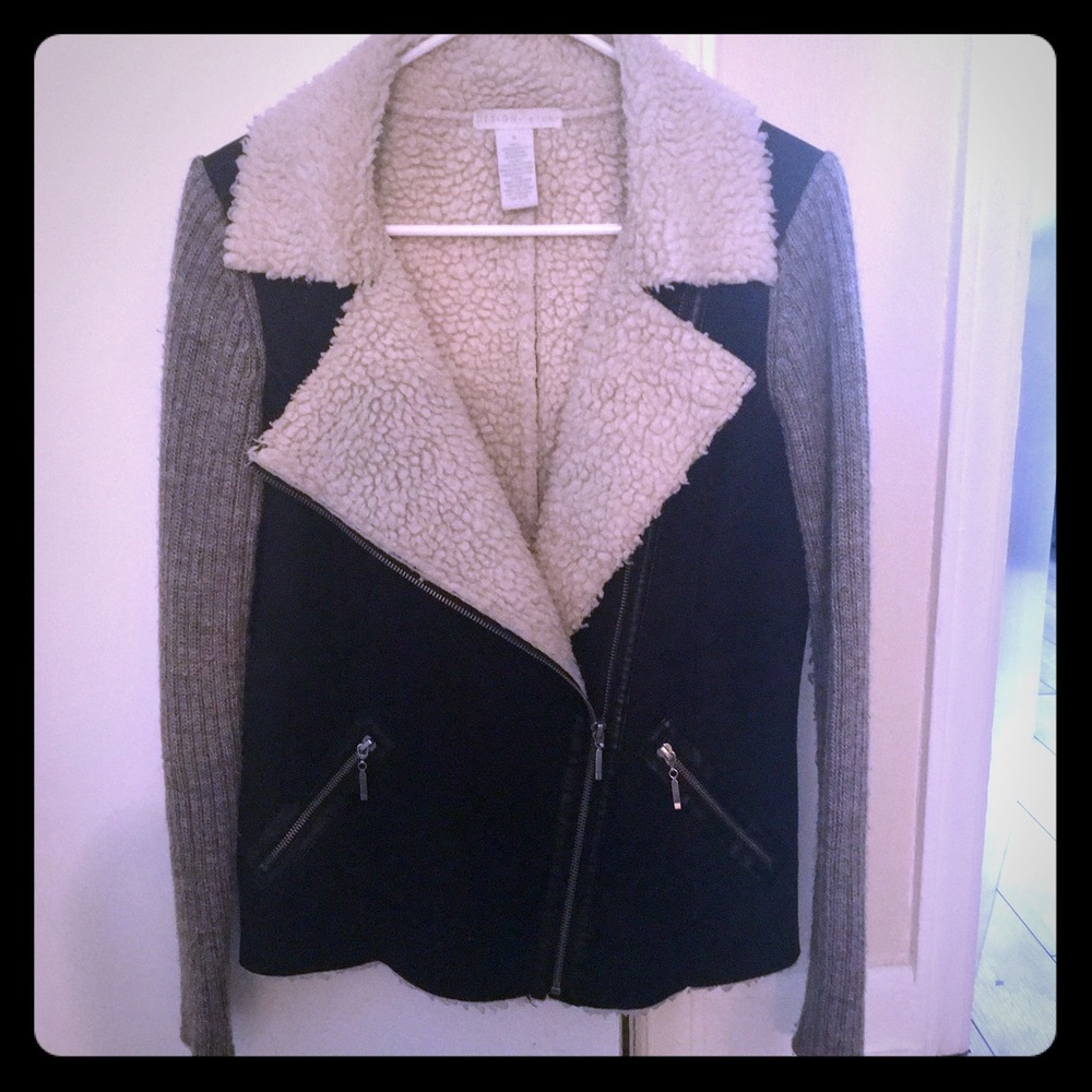 Design History Black Shearling Cozy Jacket - SZ S