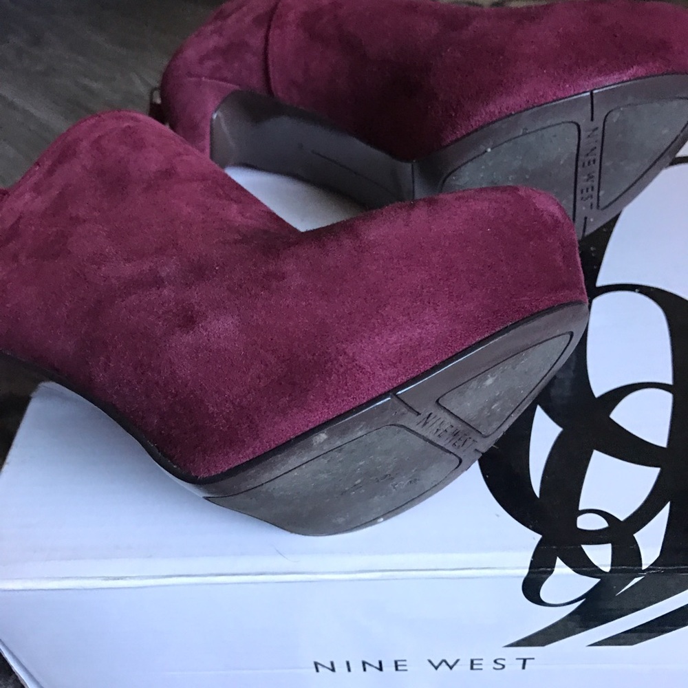 Nine West Suede High Heeled Booties - Picture 3 of 4