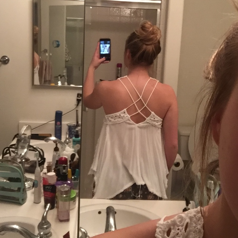 ANGL lace up top