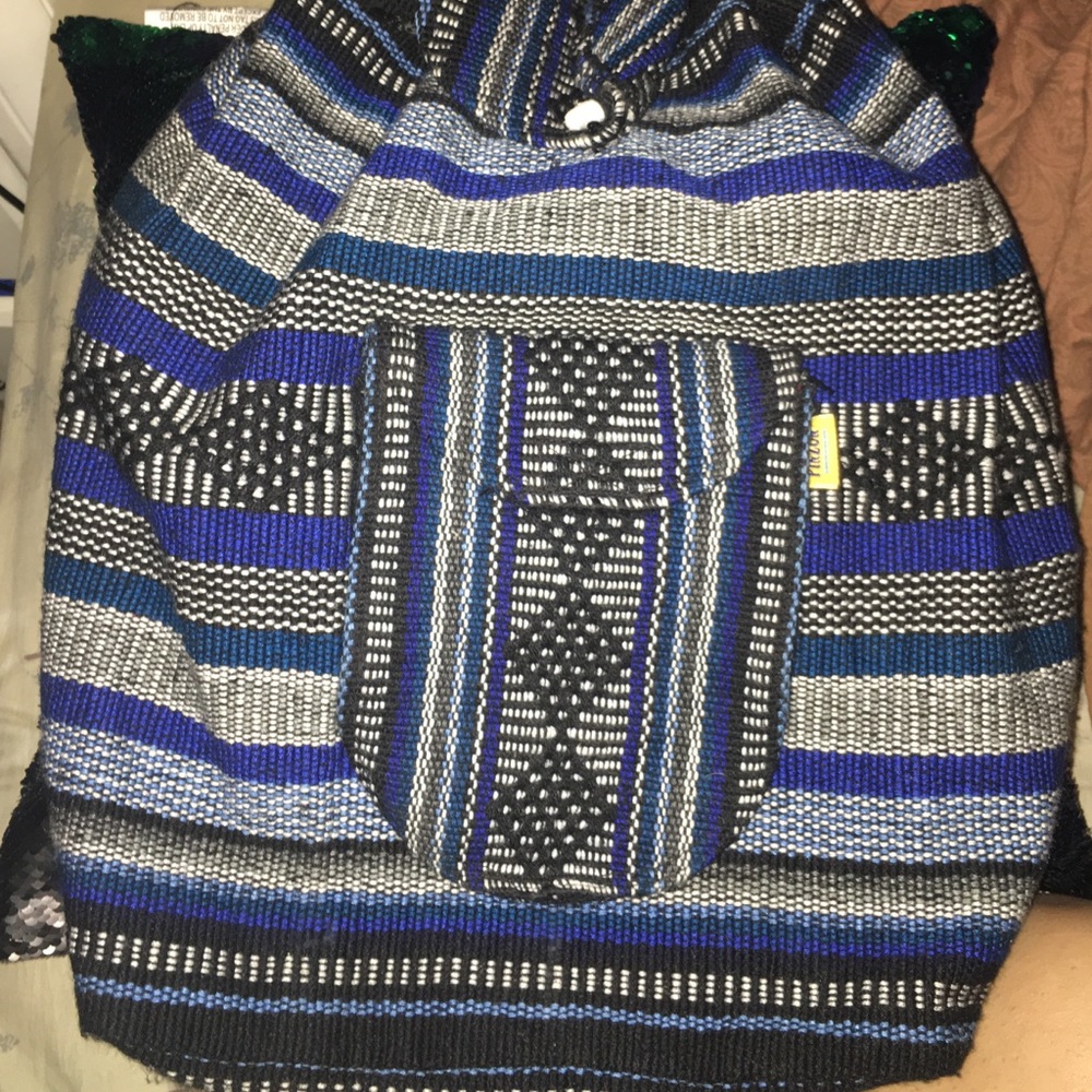 Blue Mexican backpack SUPER CUTE!