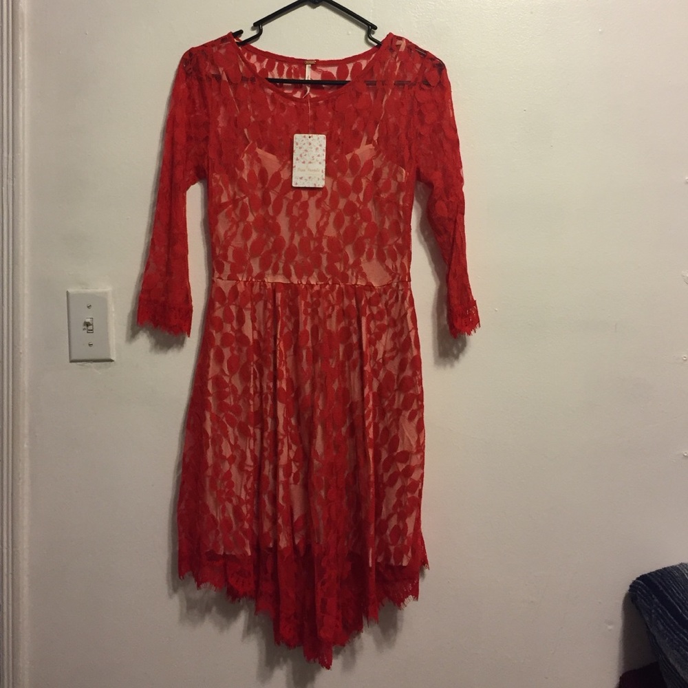 Free People Floral Lace Dress