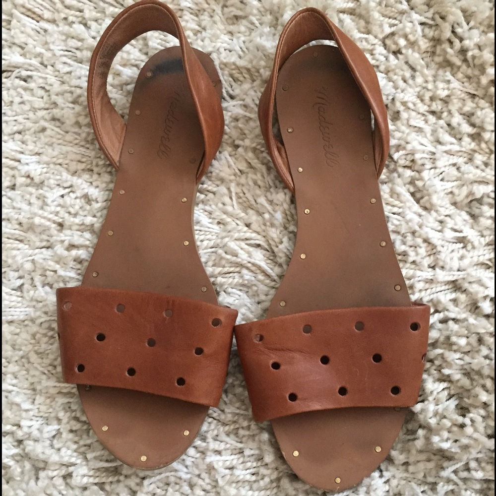 Madewell whole punch sling back sandals. Sz.8.5