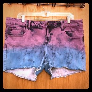 Hot Topic Dip Dye/Tie Dye Shorts