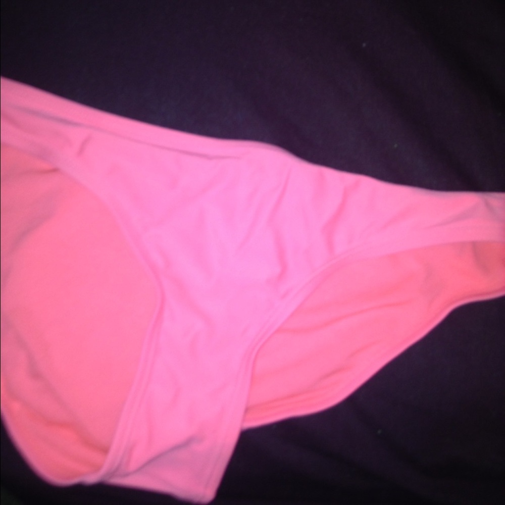 Neon pink bikini bottoms