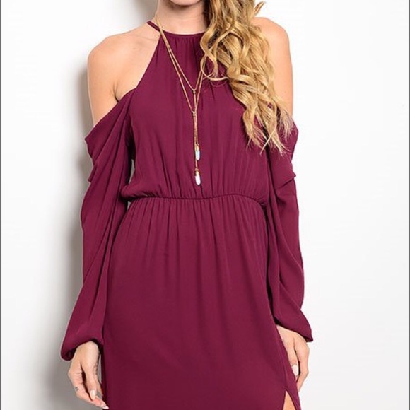 ✨LAST 2✨🌹Sexy Shoulder Halter Dress🌹 - Picture 3 of 3