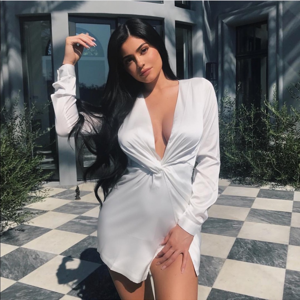 White Satin Dress