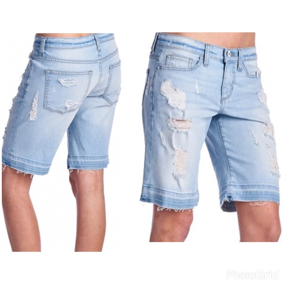 ❤️LAST PAIR! Released hem destroyed denim shorts - Picture 5 of 5