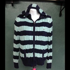 LaCoste Hooded Zip Up Sweater! LaCoste Hooded Zip Up Sweater!