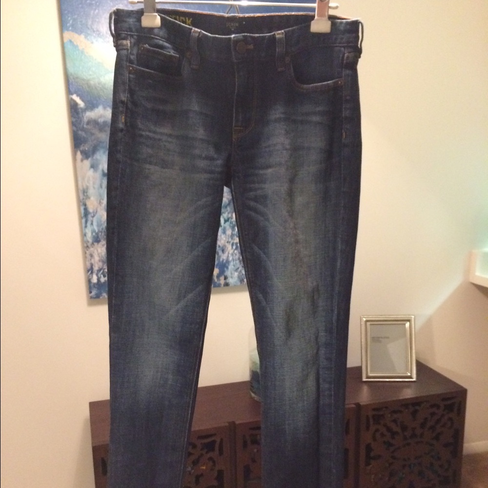 J. Crew medium/dark wash matchstick jeans 30 short