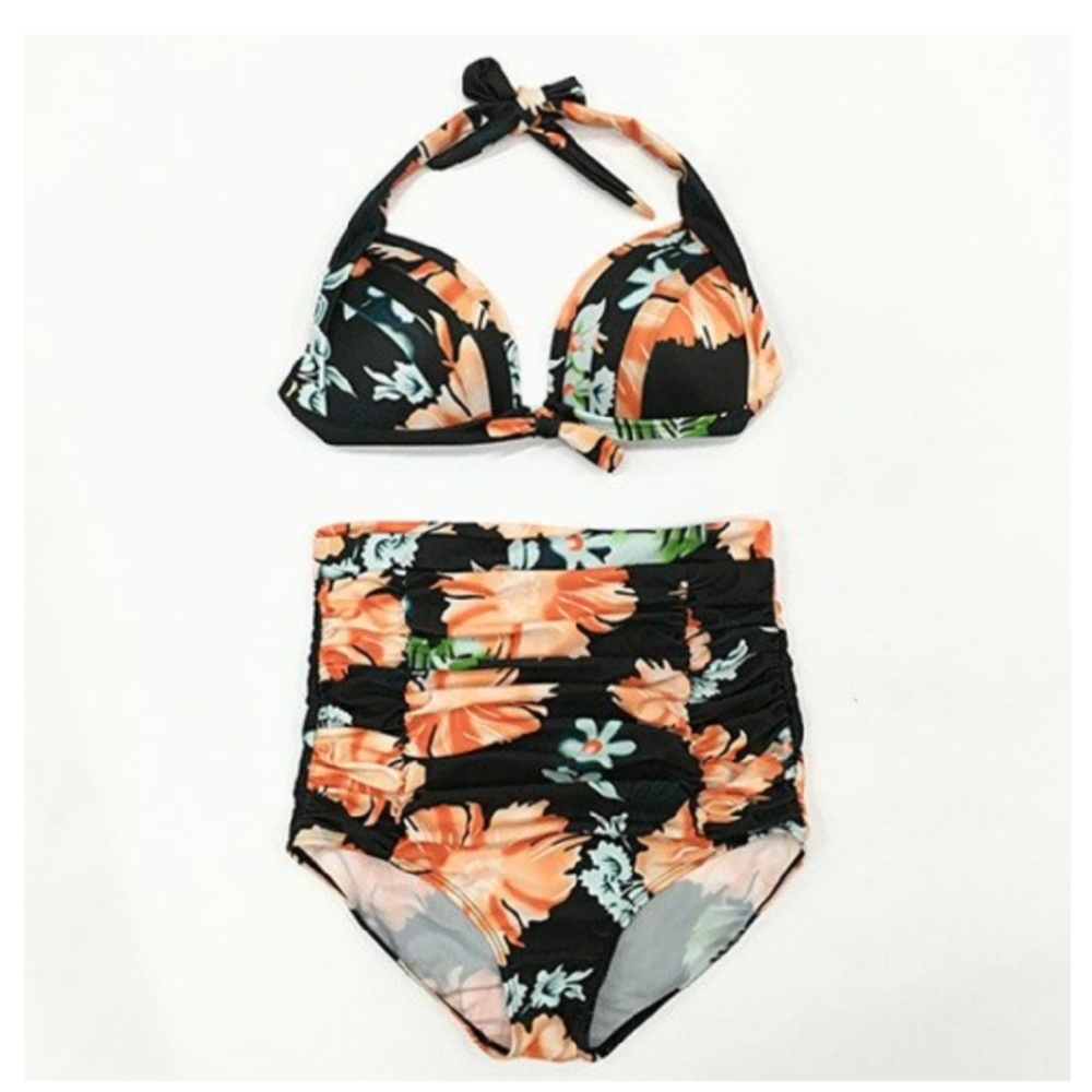 Floral High-Waisted Bikini NWT