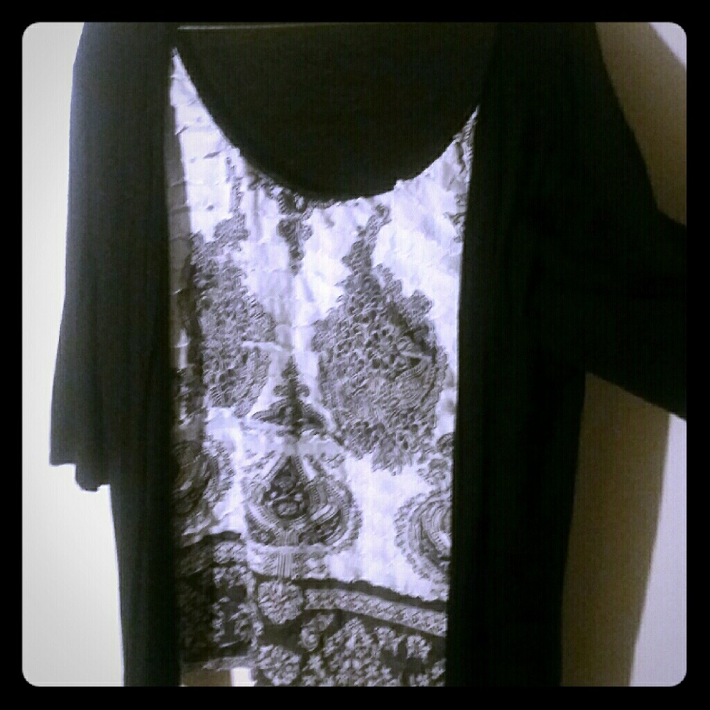 Size large 2 piece shirt worn once.