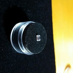 Natural Emarald Cut White Sapphire Stunning!