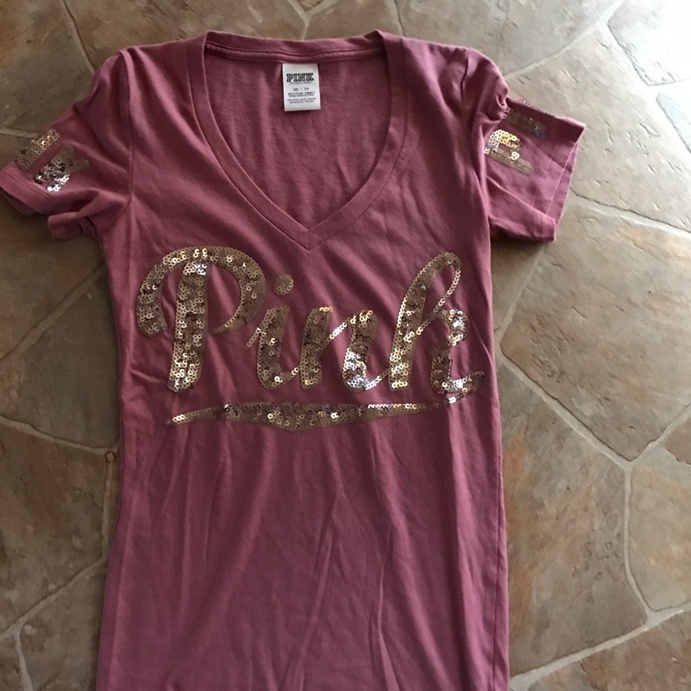 VS PINK BLING SHIRT.