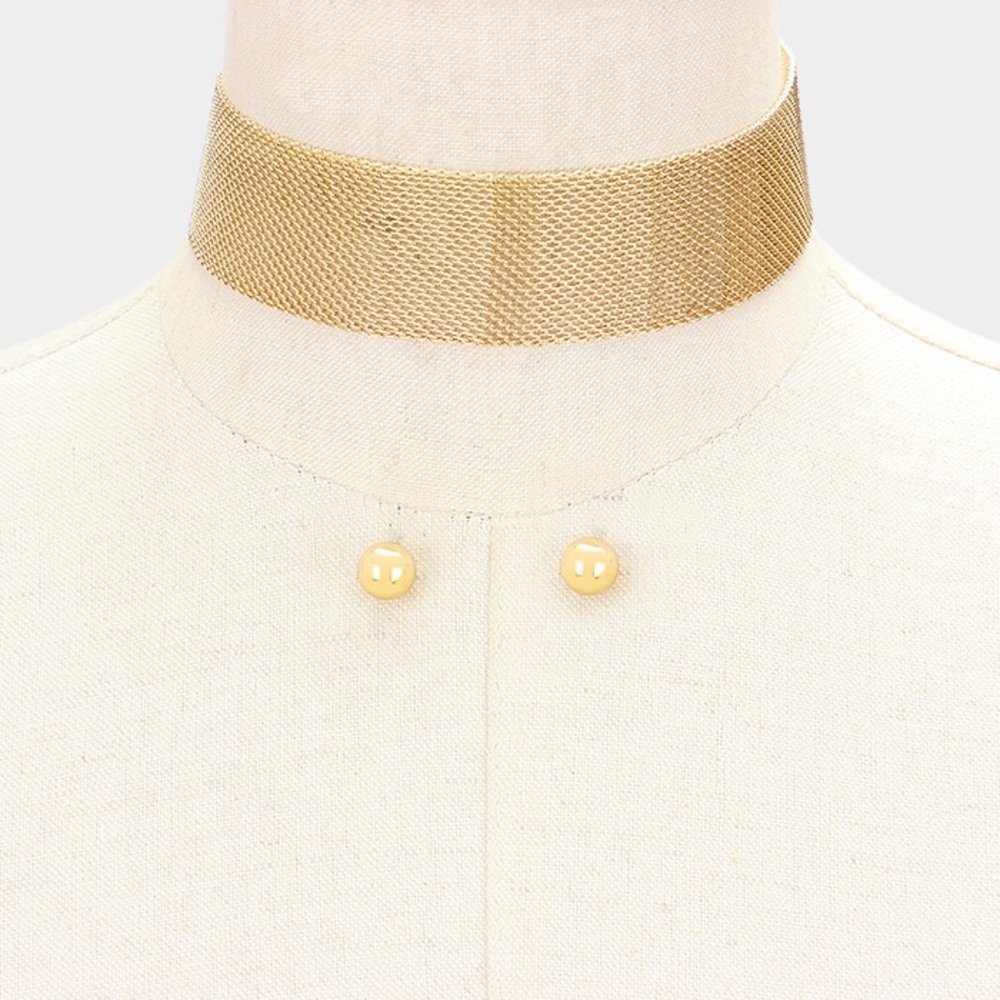 Gold Mesh Choker