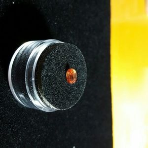 Natural Rare Oval Cut Bright Orange Sapphire