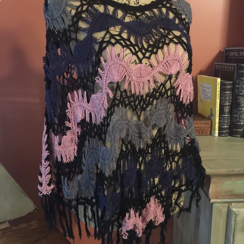 Say What? Crochet poncho