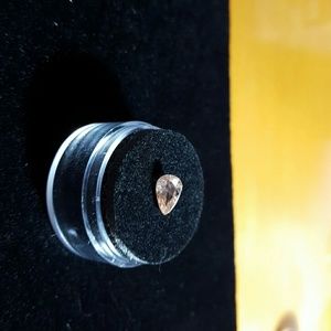 Natural Rare Pear Cut Fancy Peach Sapphire