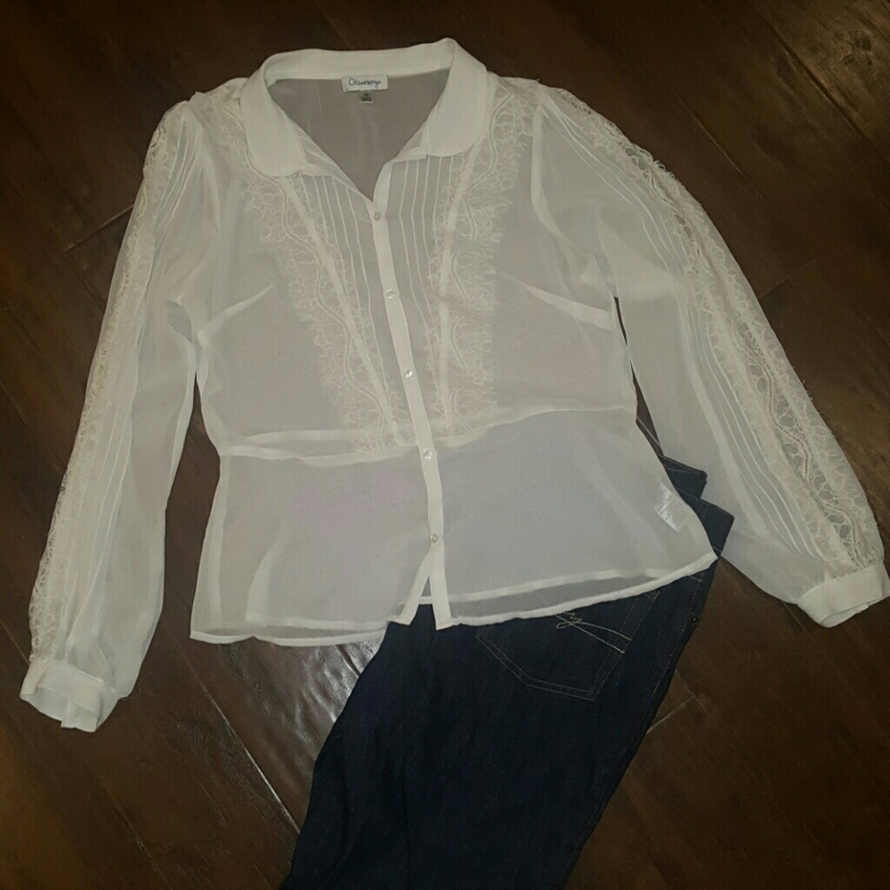 White dress blouse