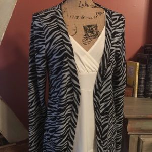Zebra print cardigan