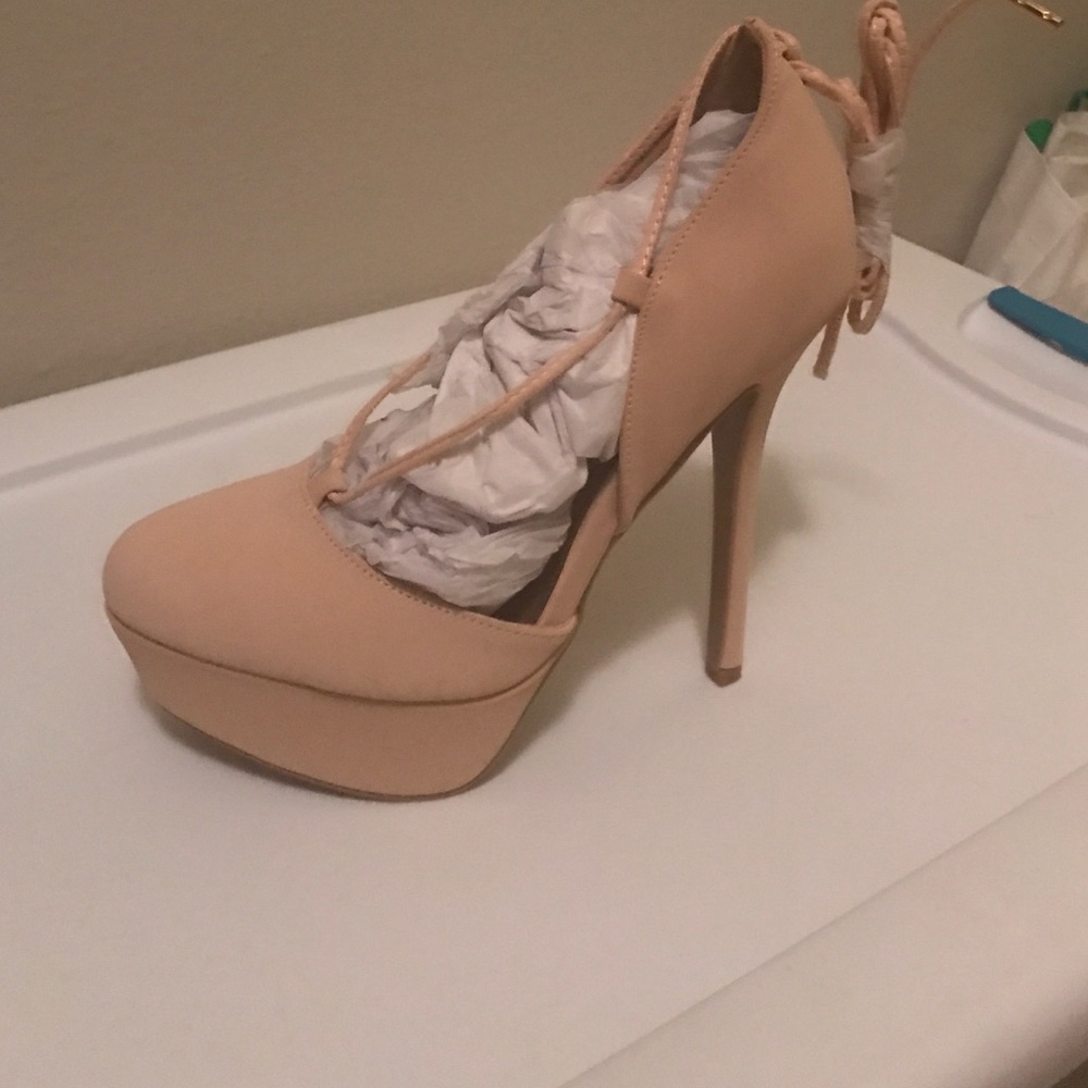 Cream colored heels