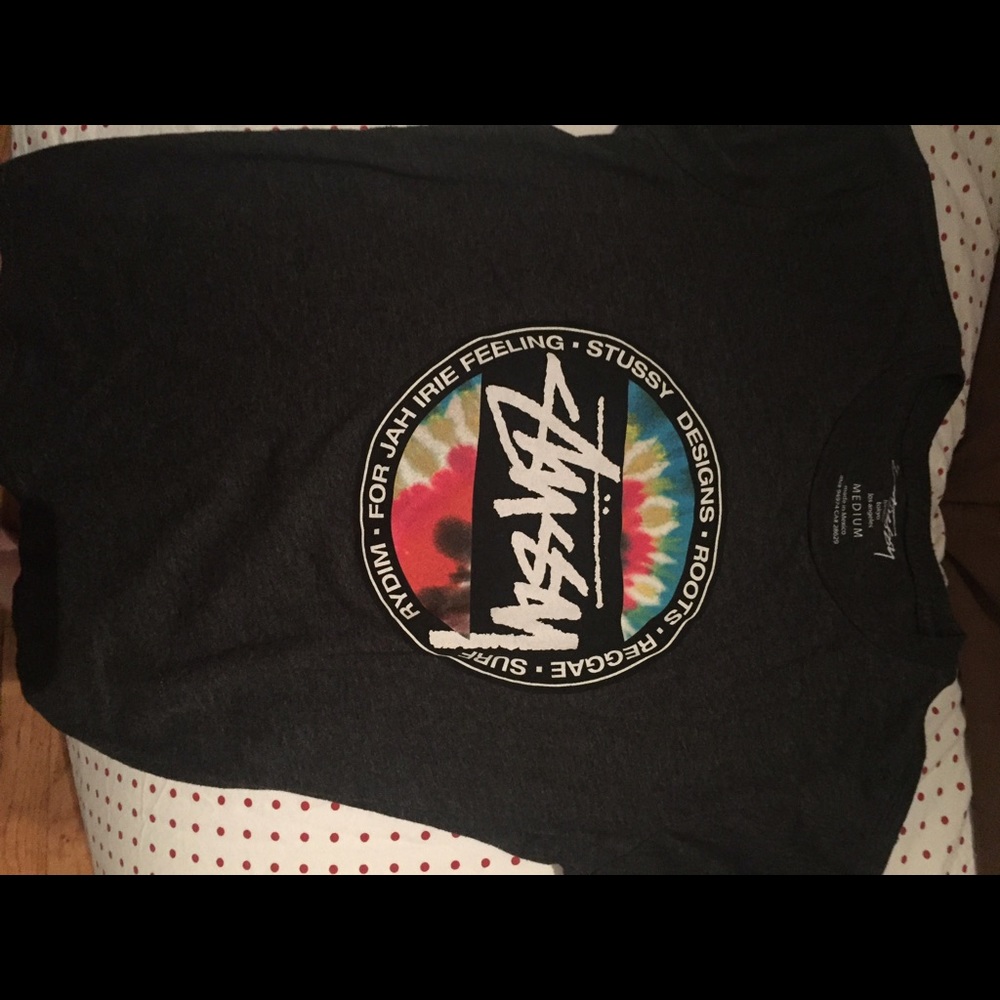 Stussy logo grey tshirt