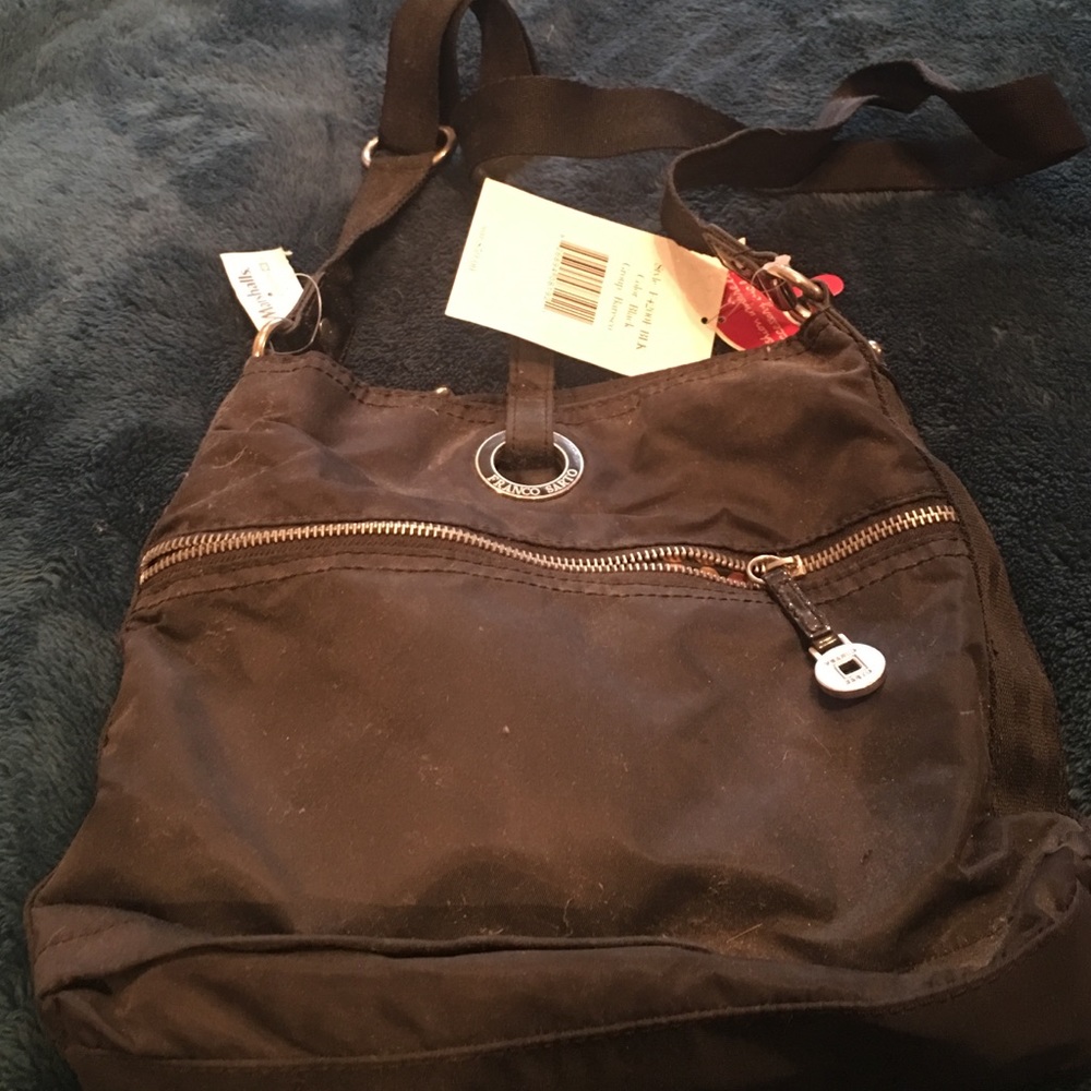 Black Raincoat Crossbody Bag