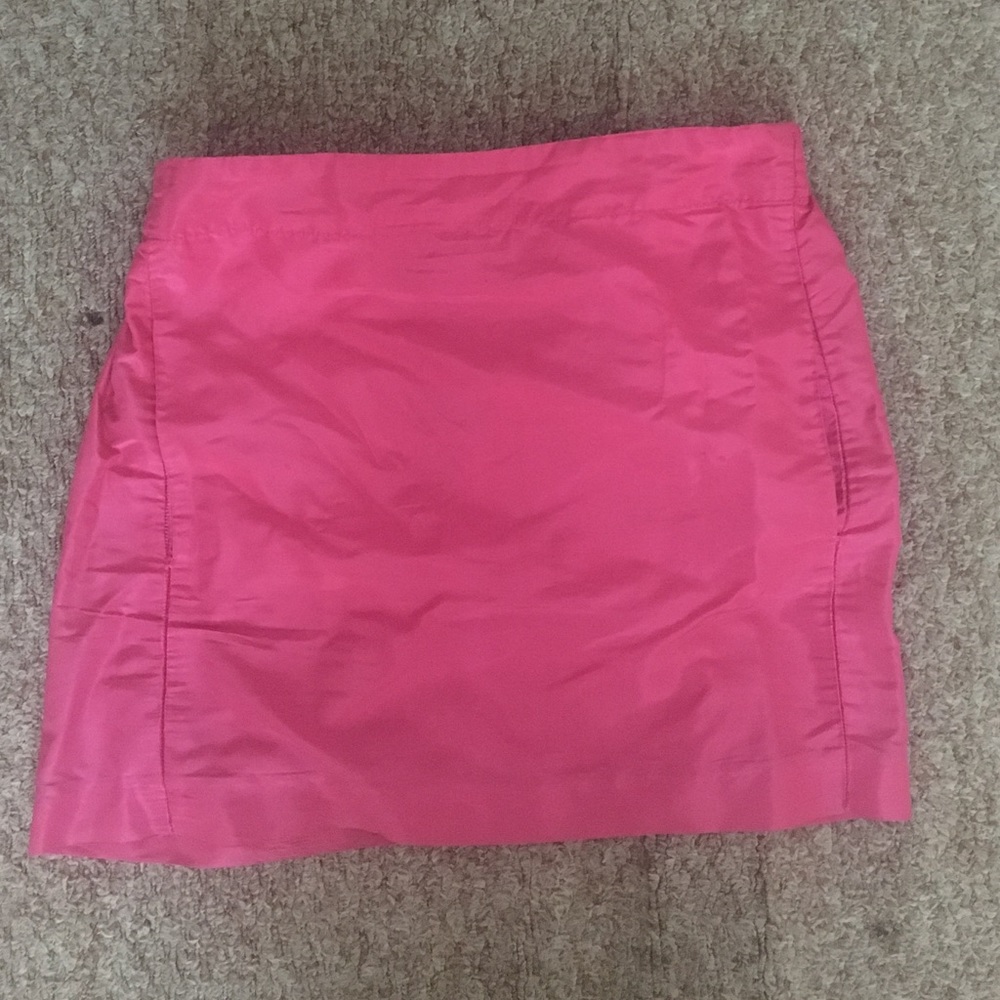 <J crew> pink mini skirt