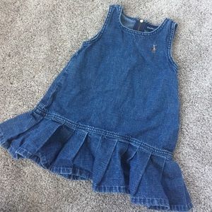 Girls 18 month Ralph Lauren denim dress.