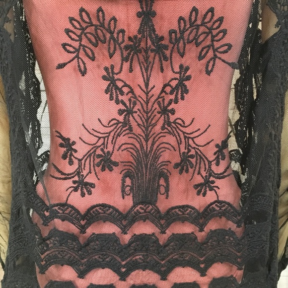 SHEER LACE CARDIGAN - Picture 7 of 8