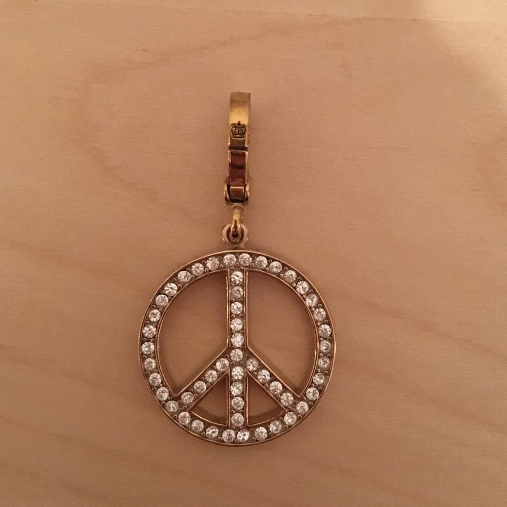 Juicy Couture reversible peace sign charm