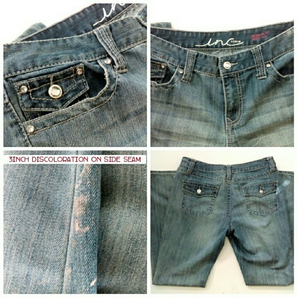 I.N.C Jeans w/ Rhinestone Buttons - Picture 2 of 4