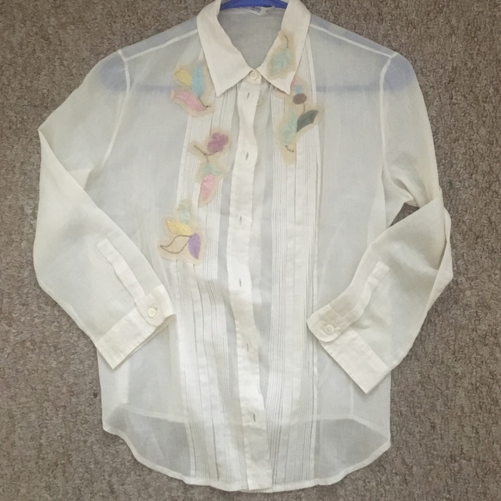 <Prada> sheer shirt