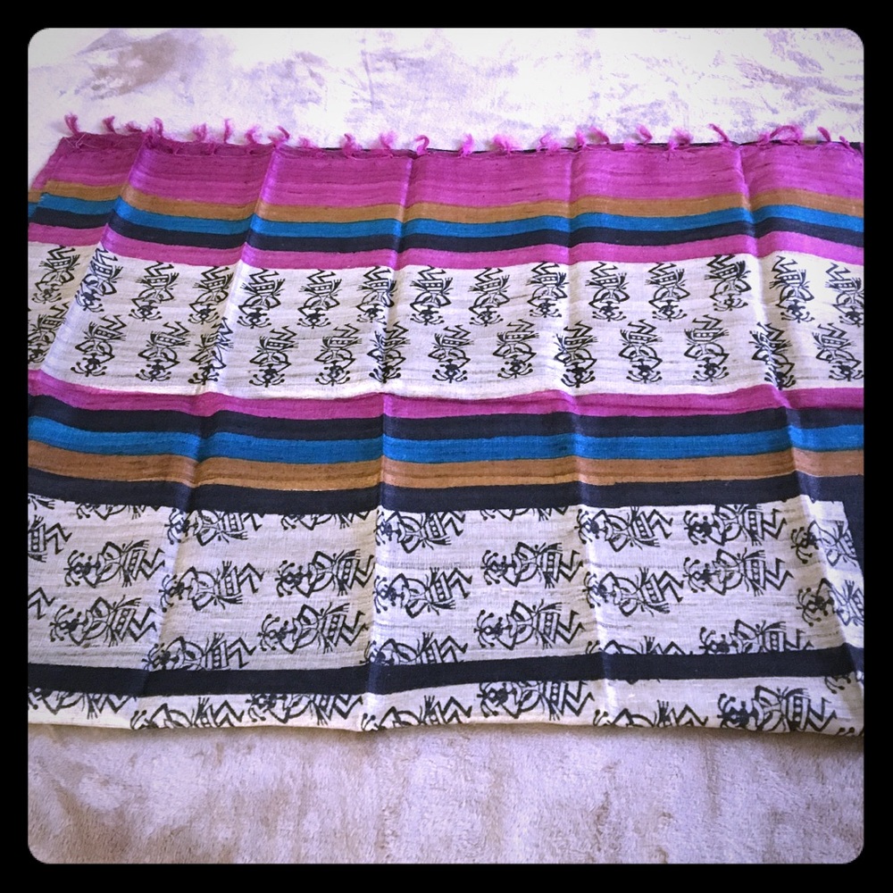 Beautiful ghicha silk scarf