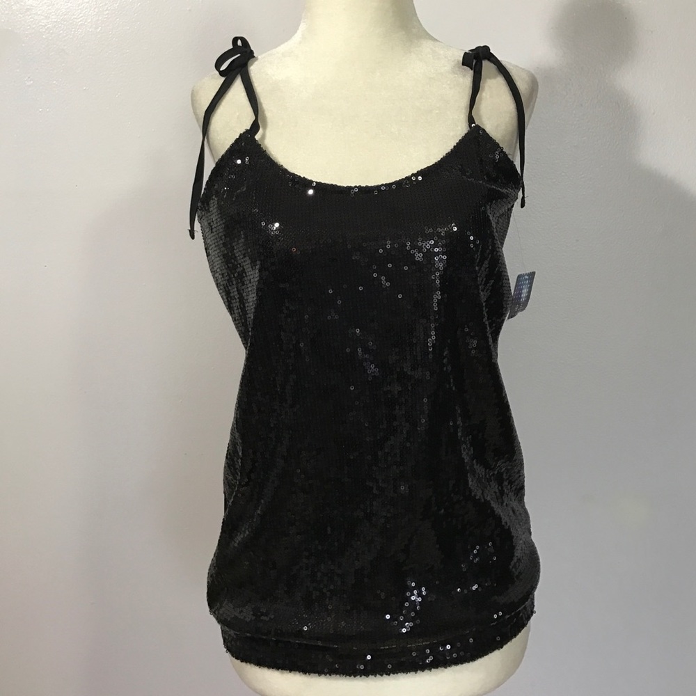 Glow Sequined Top- Med NWT