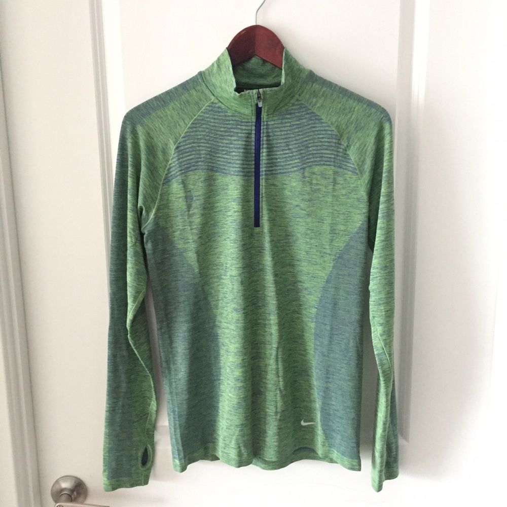 Nike Dri-Fit Knit Half Zip Pullover -- Lg