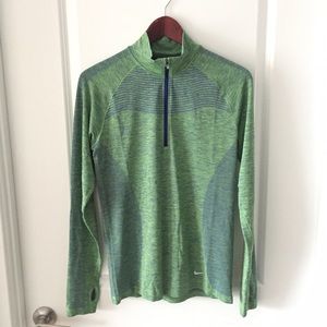 Nike Dri-Fit Knit Half Zip Pullover -- Lg