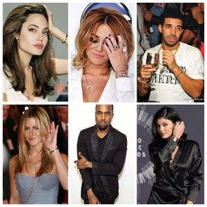 Gold and Silver Love Bracelet and Ring Bundle