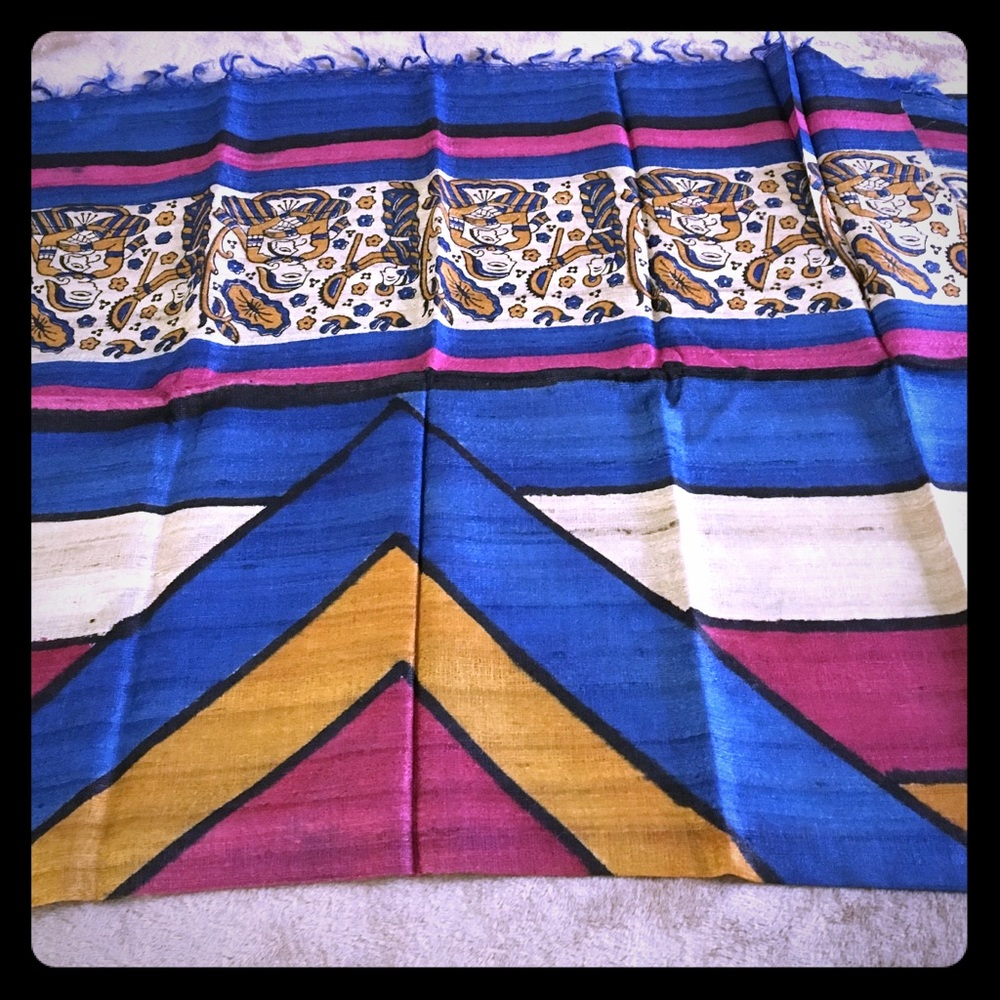 Beautiful ghicha silk scarf