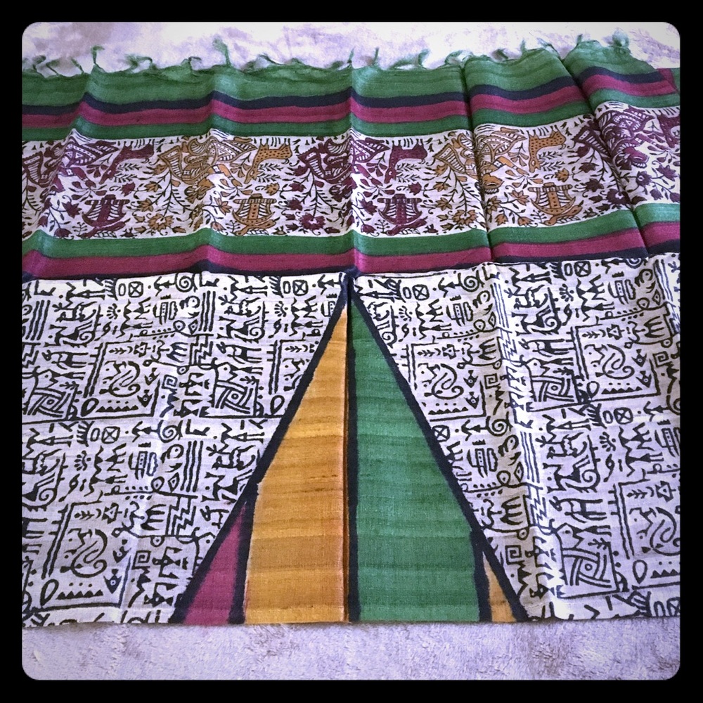 Beautiful ghicha silk scarf