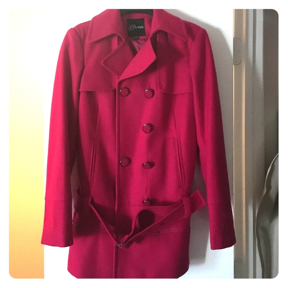 Guess Coat - Pink Double Breasted (never worn)