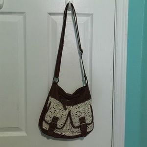 Brown Leather Crossbody Bag