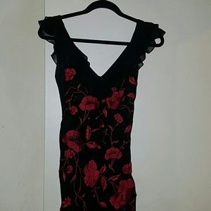 Cachet black and red cocktail dress
