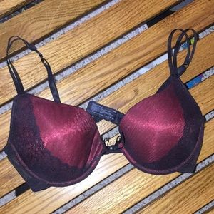 Red Vassarette Push Up Bra